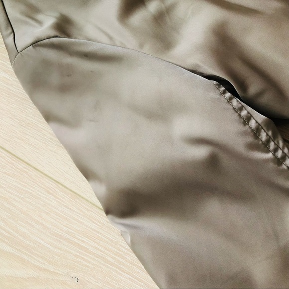 Aritzia Babaton Gilman Bomber Oversized Jacket Fabric Made in Italy Modern Taupe - Picture 11 of 16